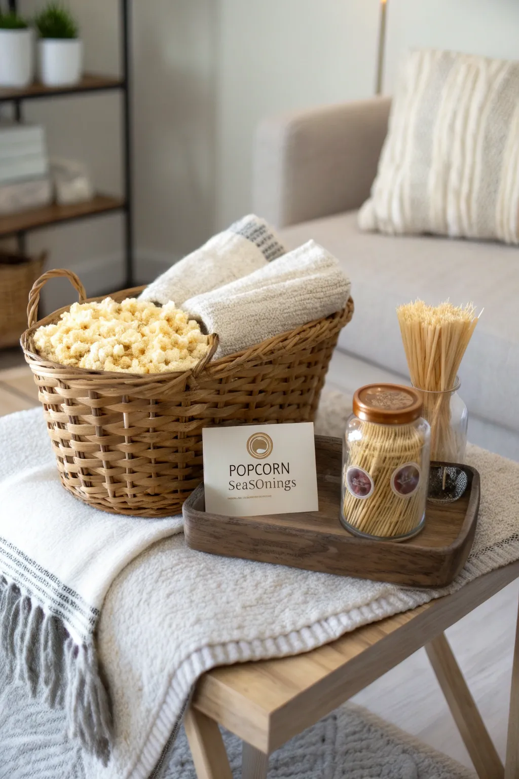 Transform your movie night with this chic and cozy DIY basket!