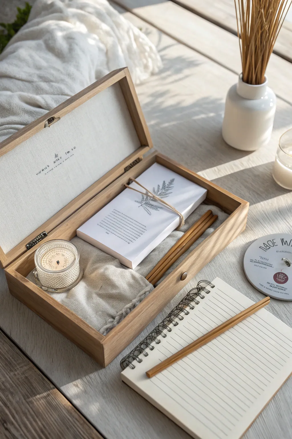 Embrace tranquility with this mindfulness and meditation gift set—your daily escape into peace and simplicity.