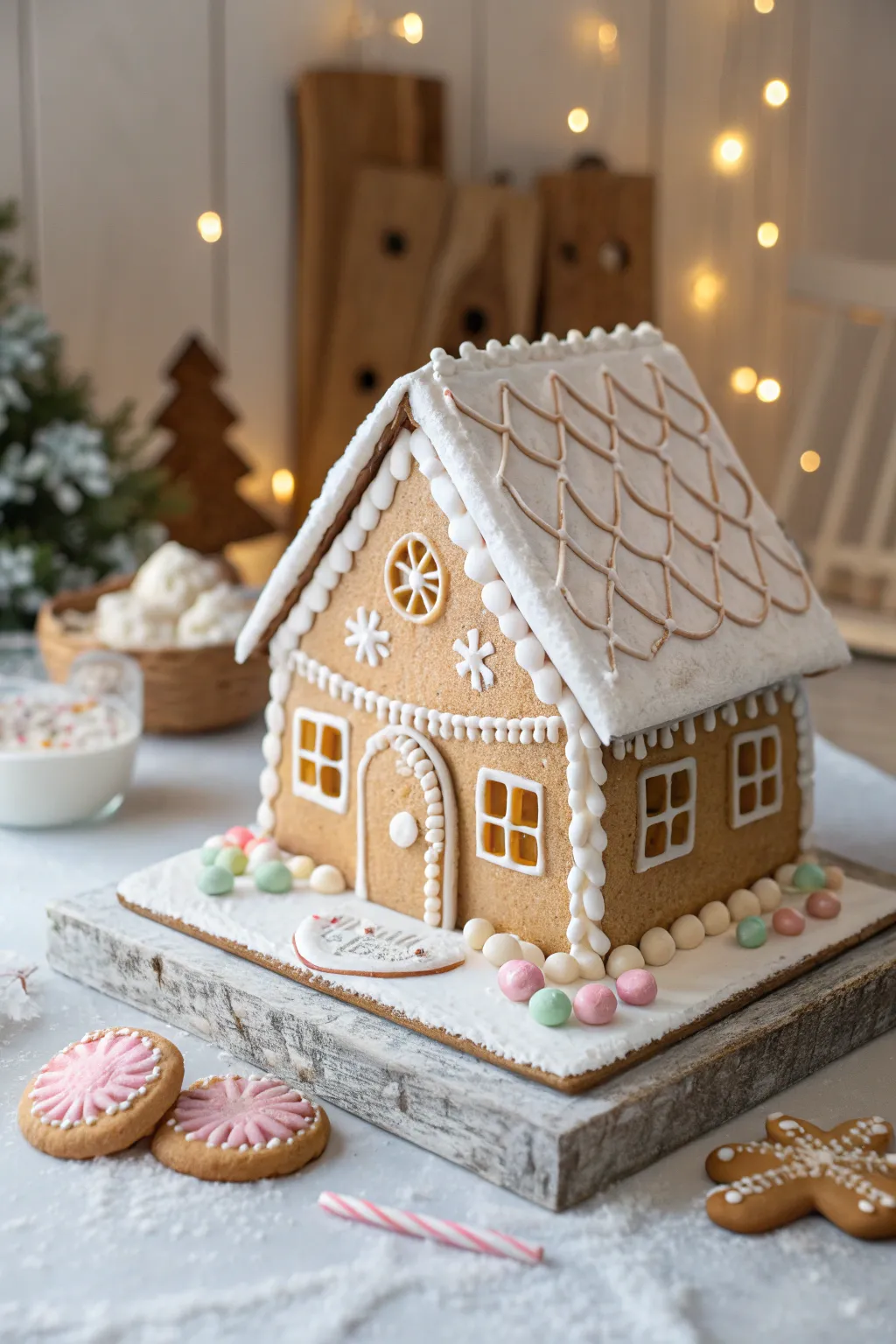 Discover the sweet secrets inside: a gingerbread wonderland of cozy charm!