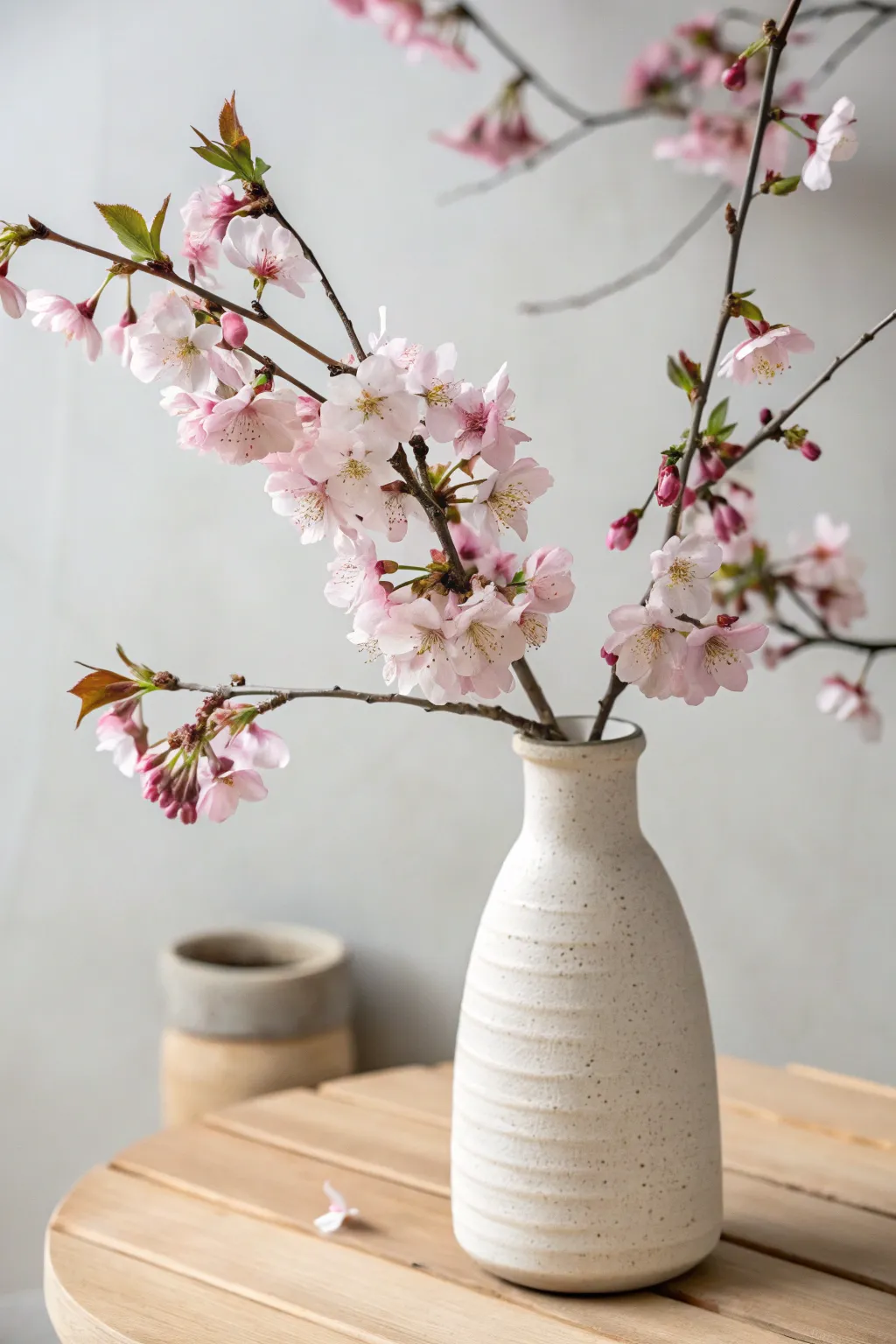 Embrace the beauty of nature with delicate cherry blossoms in full bloom, a perfect blend of simplicity and elegance.