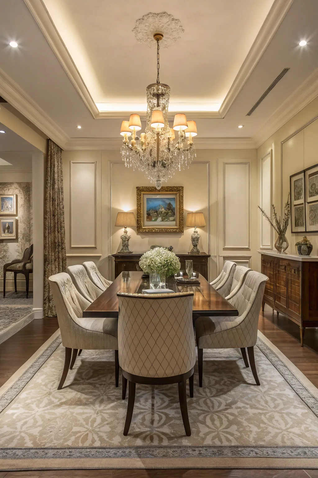 Symmetrical arrangement brings balance and harmony.