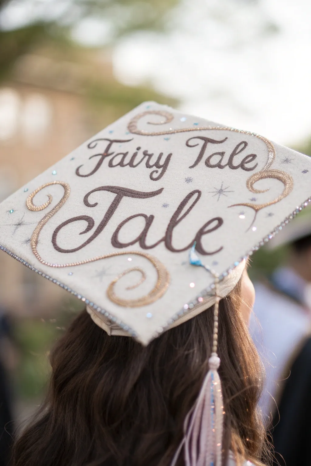 Whimsical Typography: Elevate your graduation cap with artistic flair.