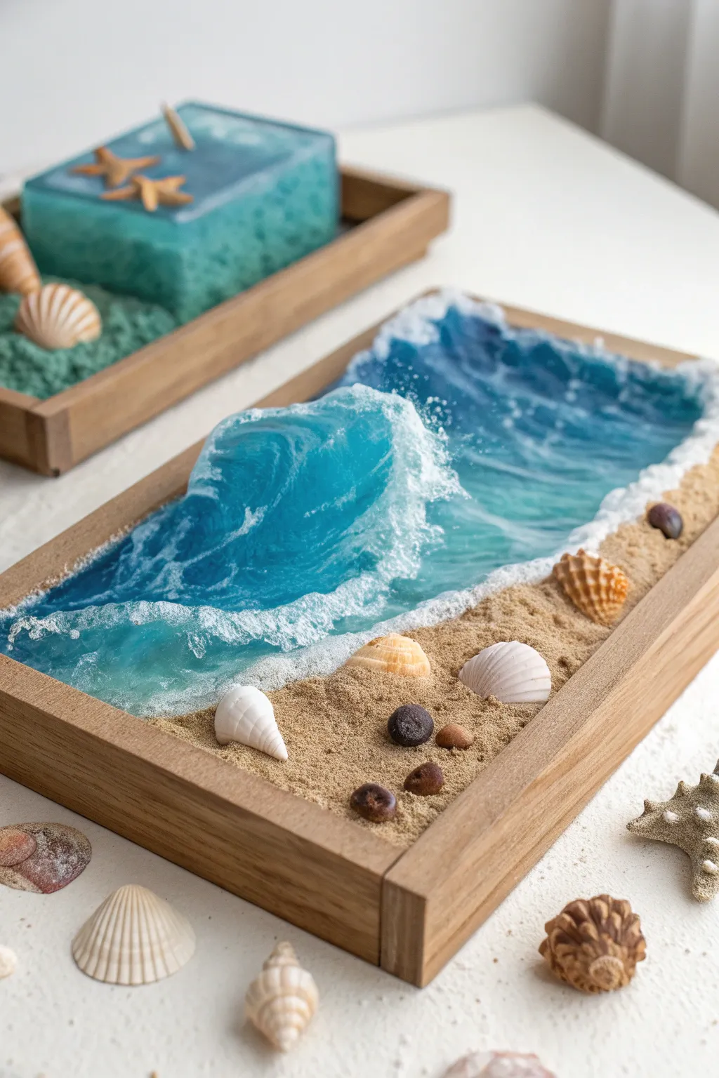 Witness the beauty of simplicity in this handcrafted Parting of the Red Sea diorama. A perfect blend of Scandinavian minimalism and boho charm.