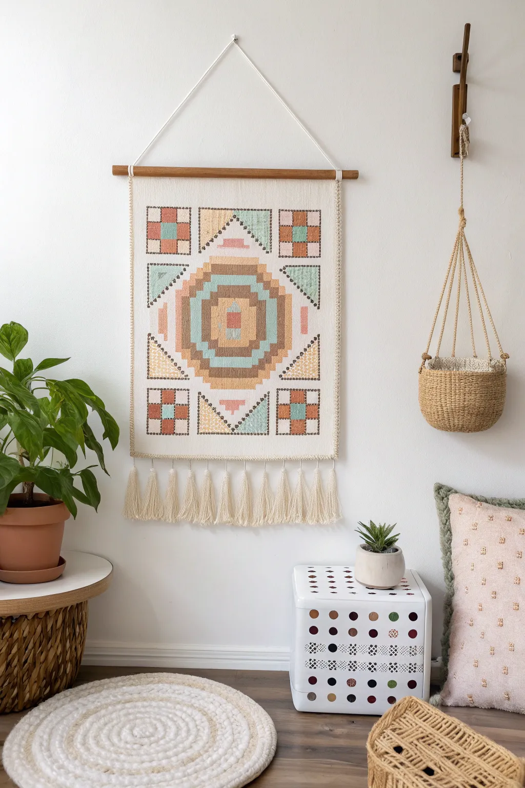 Step into another world with this pixel-perfect portal, bringing a touch of gaming nostalgia to your minimalist sanctuary.