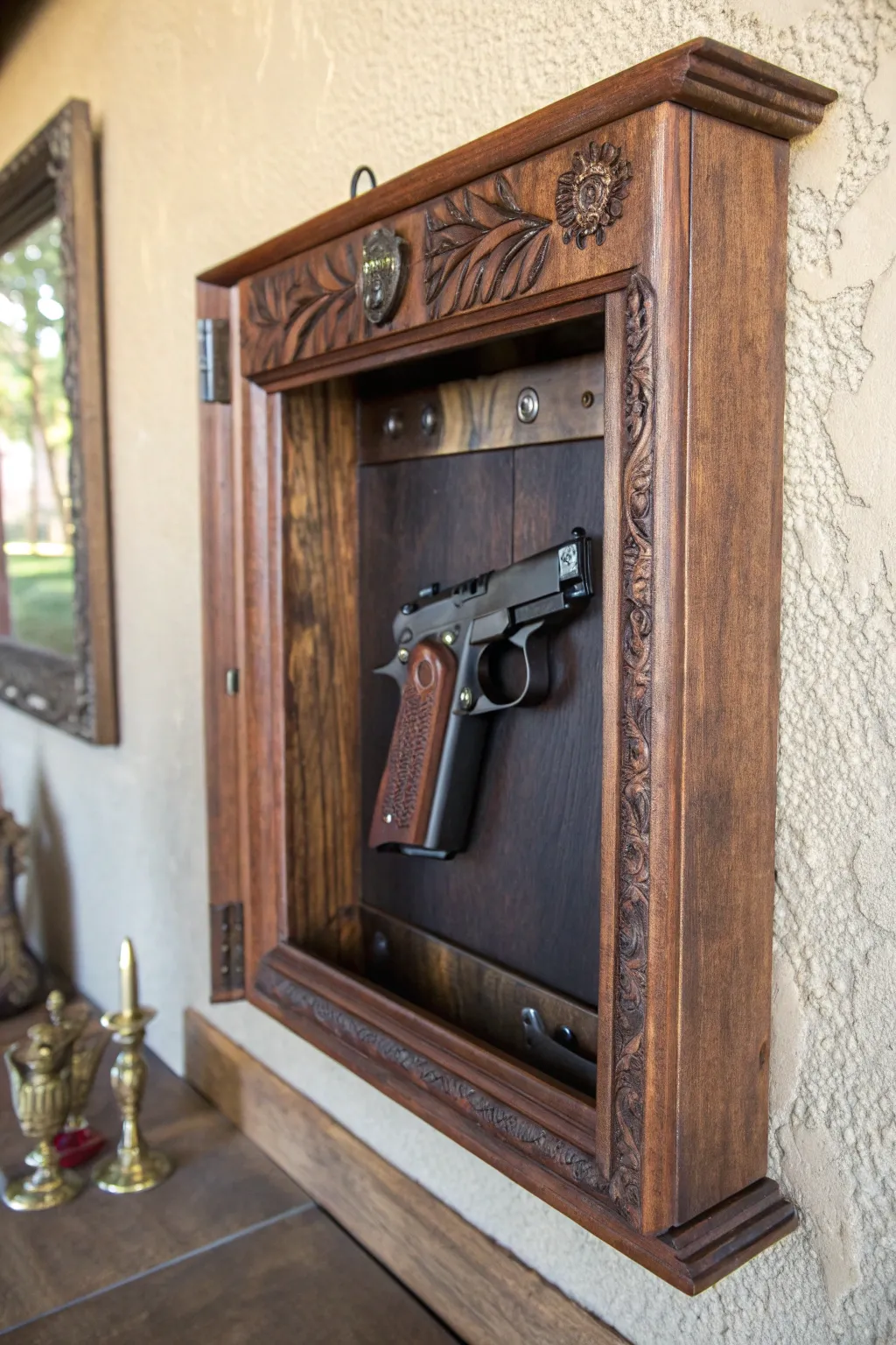 Blend security with style: Discover the art of concealment with a handcrafted picture frame safe.