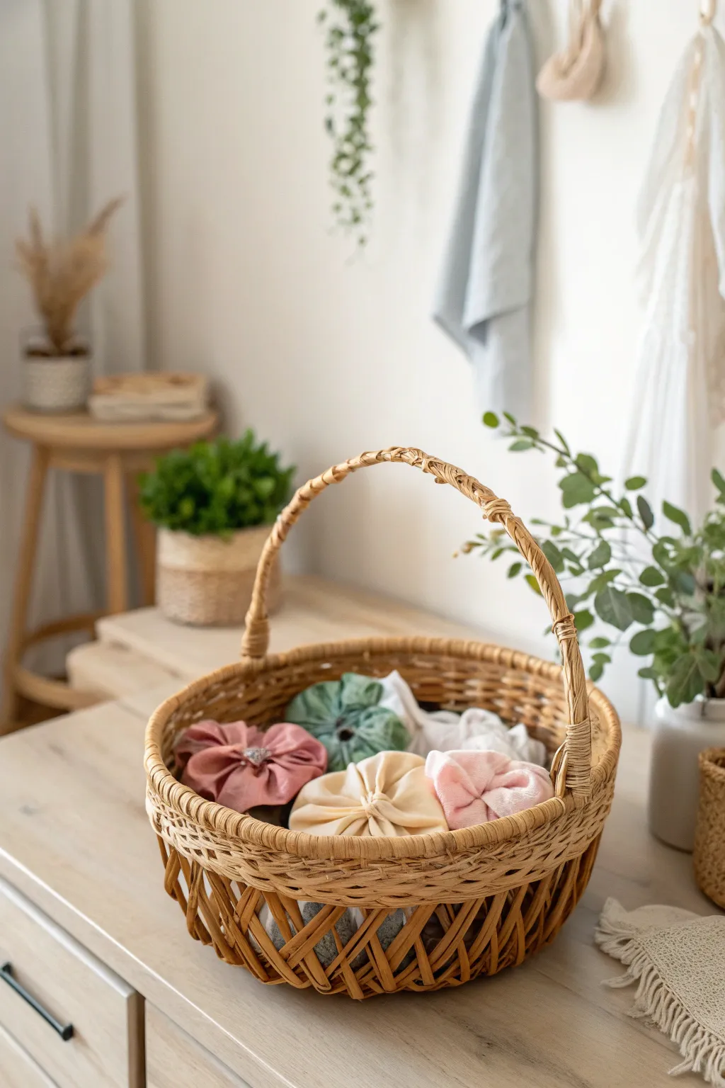 Effortless elegance with a touch of boho charm - organize your hair bows in style.