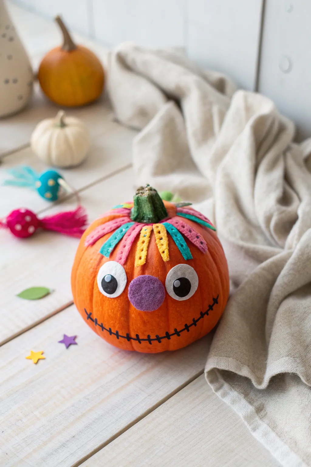 Unleash your creativity with no-carve pumpkin monsters this Halloween—fun, mess-free, and perfect for little hands!