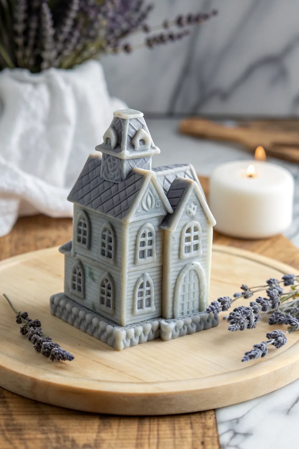 Elevate your Halloween with handcrafted haunted house soap bars, where simplicity meets spooky elegance.