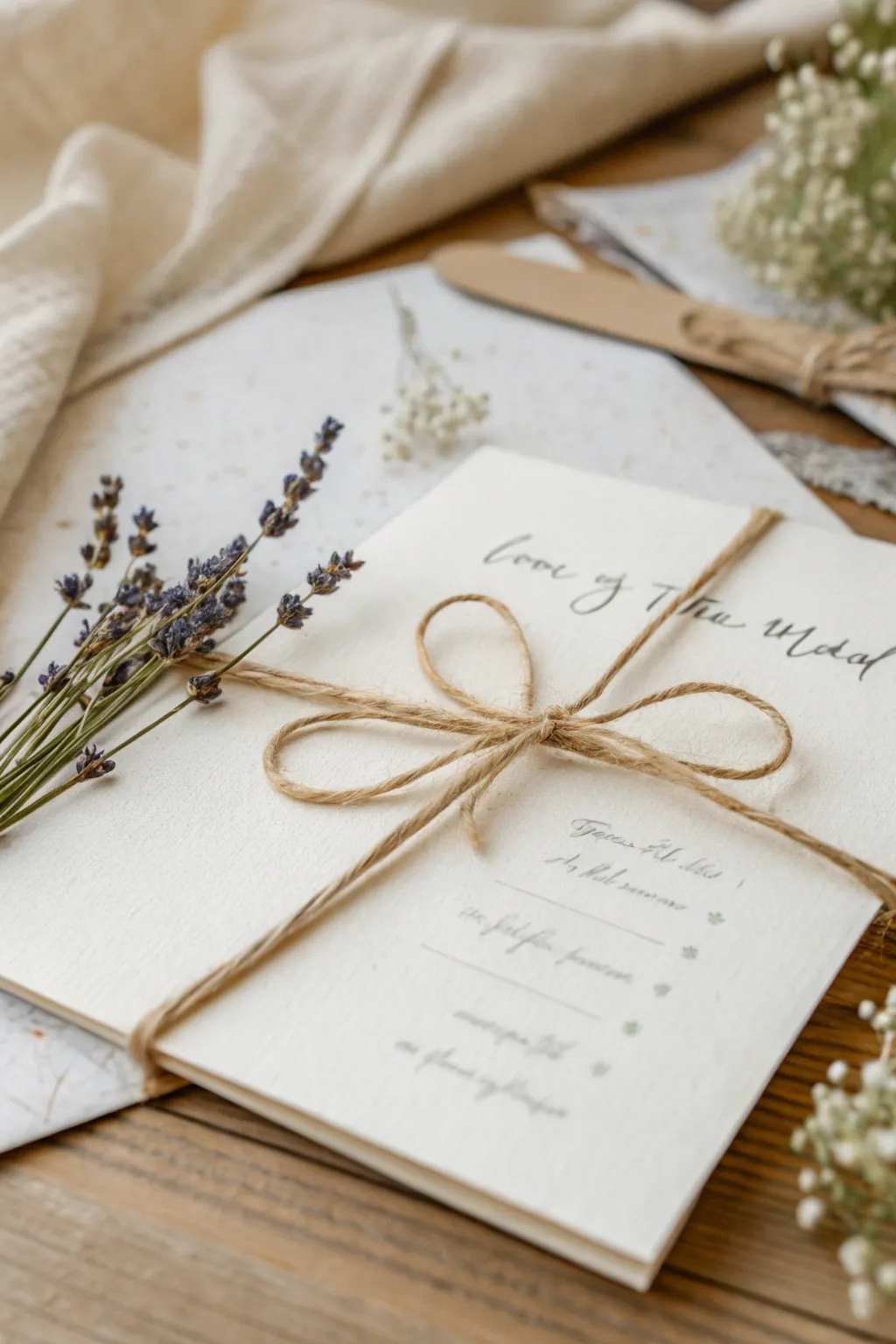 Elevate your wedding invitations with the timeless charm of dried floral accents. 🌸✨