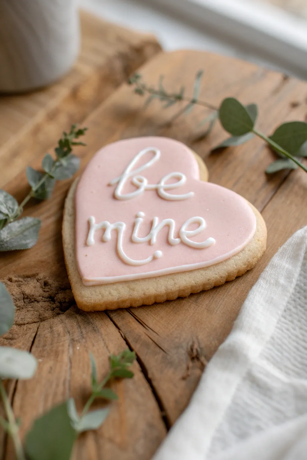 Sweeten your day with charming conversation heart cookies.