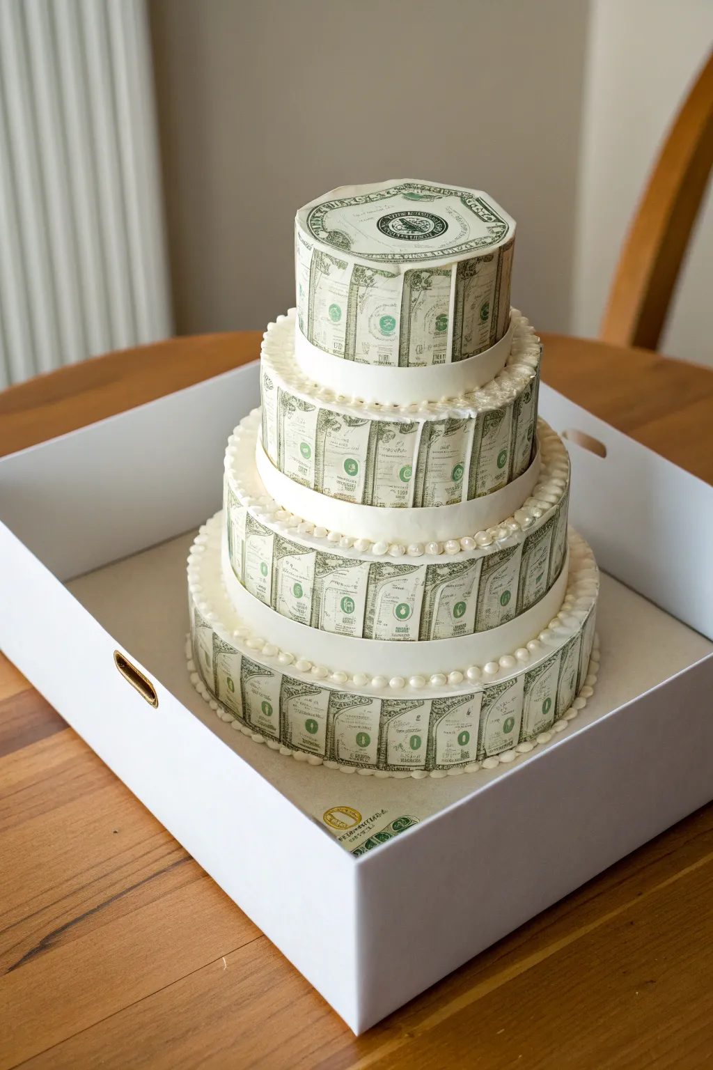 A touch of elegance and surprise—discover the art of giving with a cash cake gift!