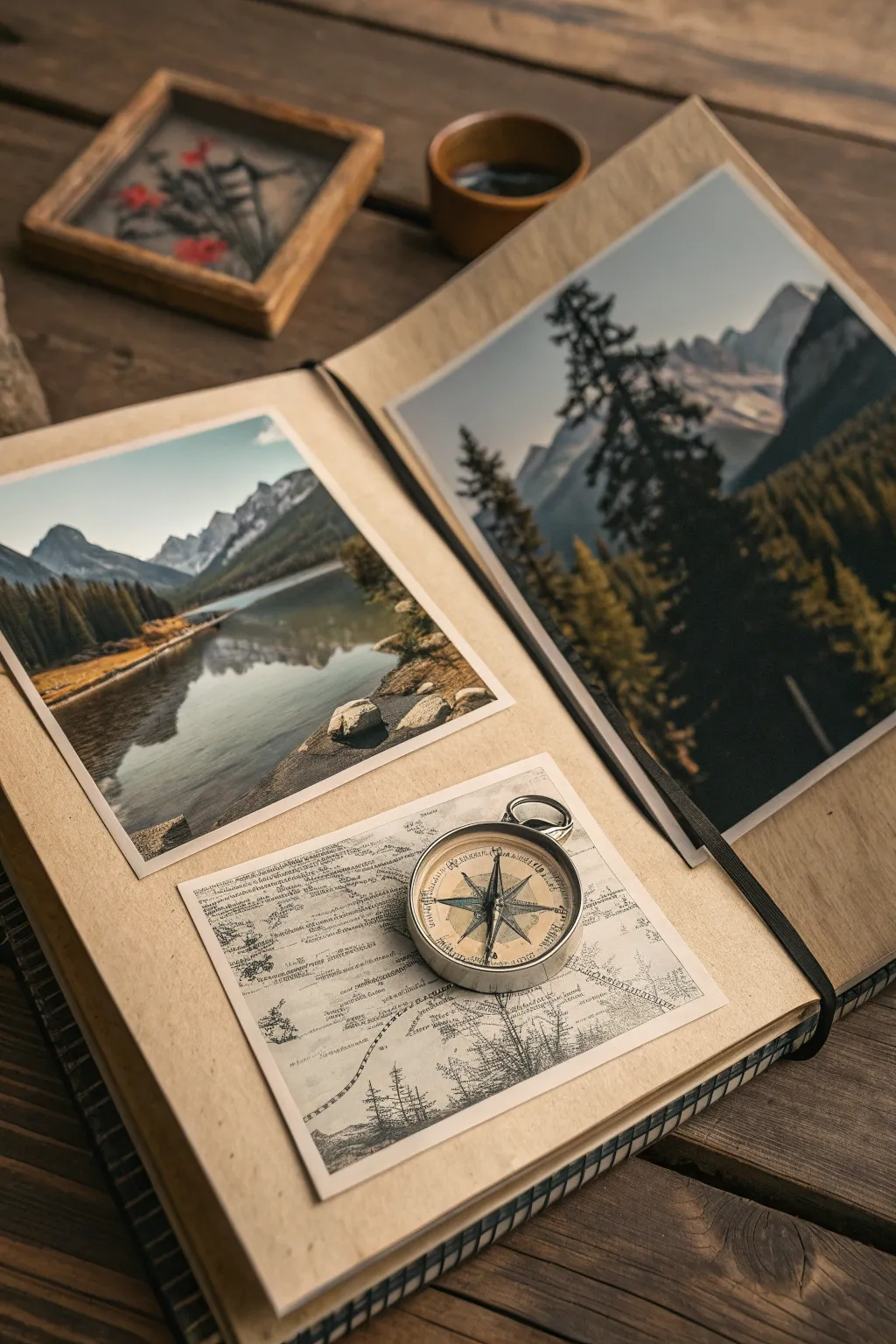 Craft Your Adventure: Elevate your hiking scrapbook with captivating collage layouts.