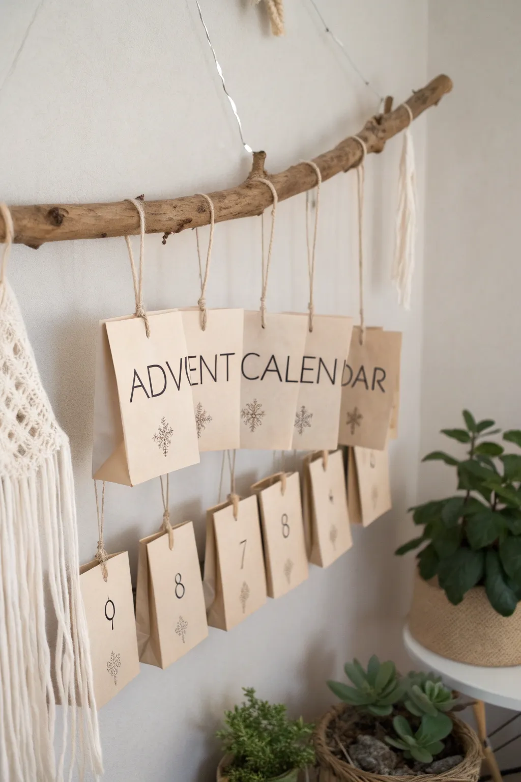 Countdown the days with charm and simplicity using a handcrafted paper bag advent calendar.