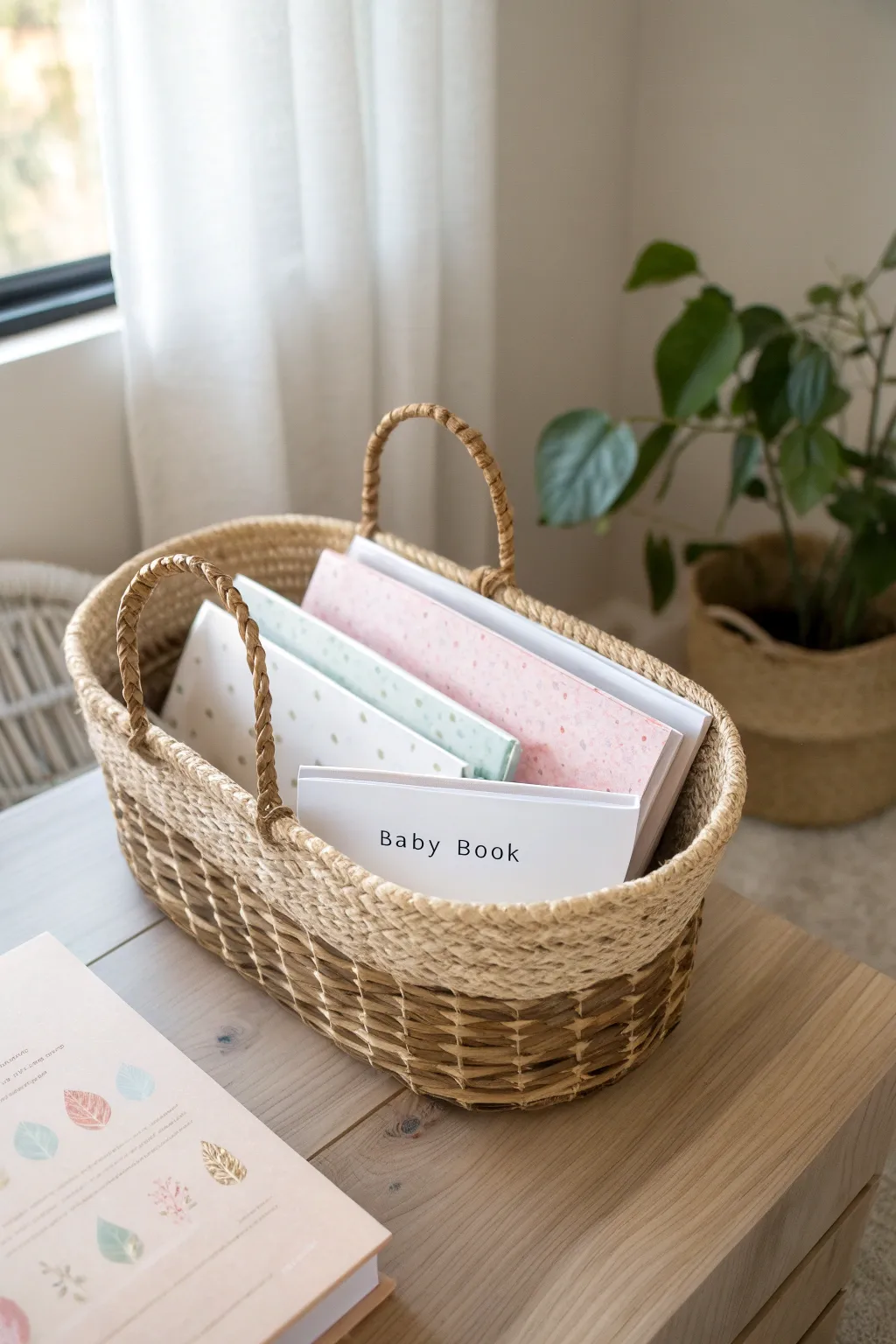 Craft a heartfelt storytime gift with this chic baby book basket, perfect for your next baby shower!
