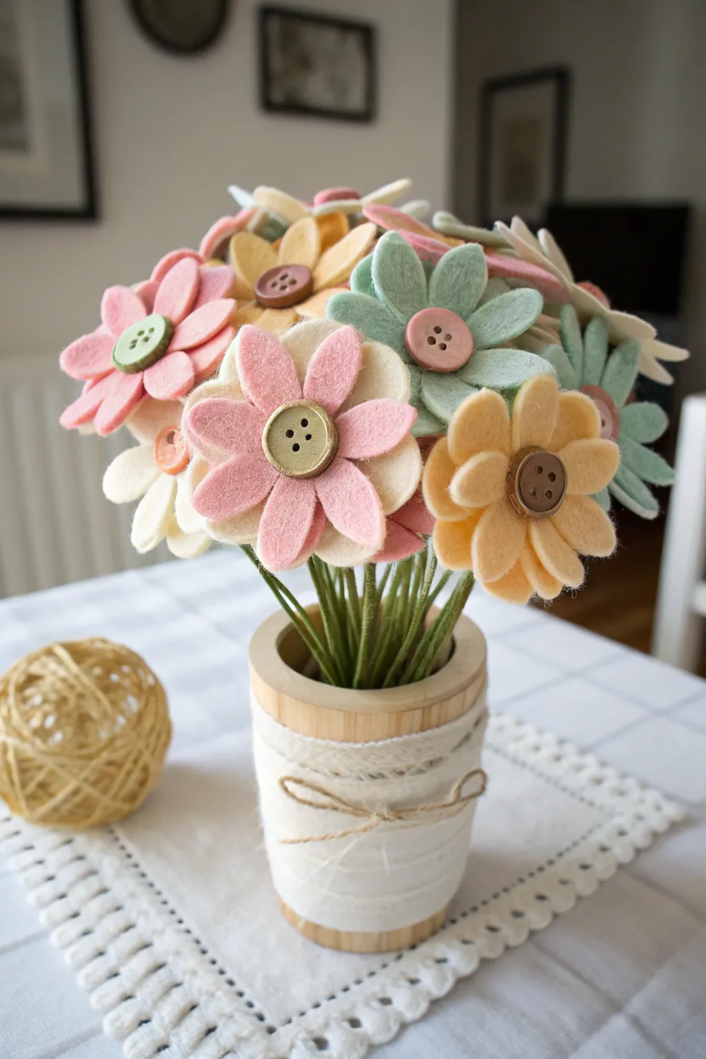 Eternal blooms: Craft felt flowers to cherish forever. Perfect for Mother's Day creativity.