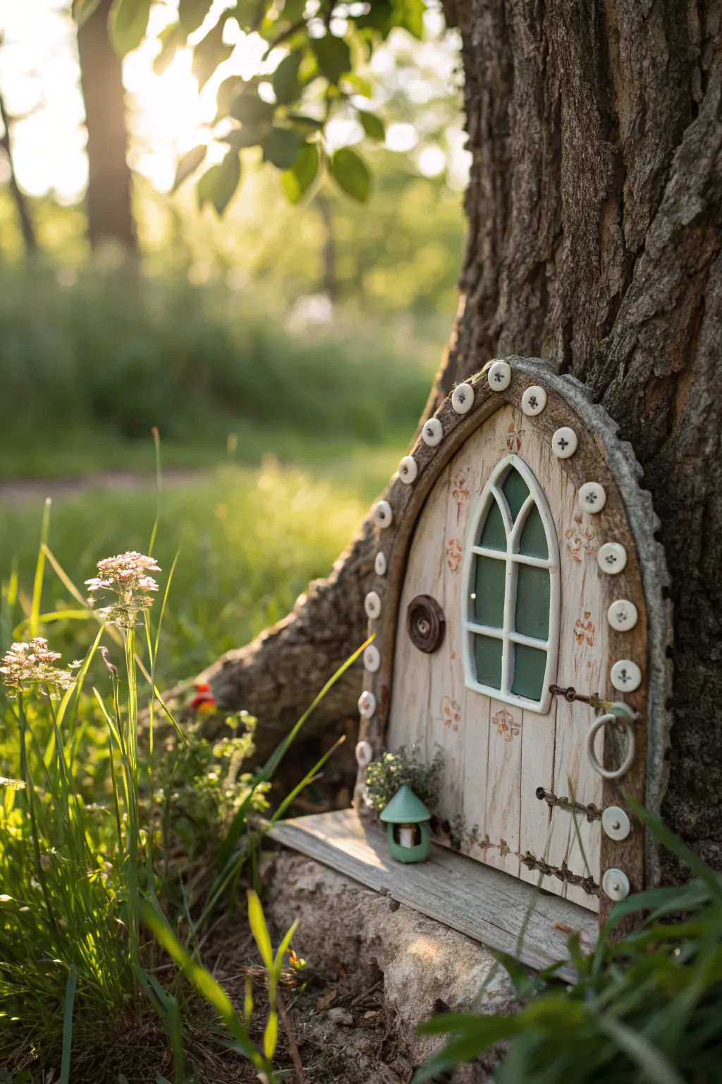 Peek into a magical world with these charming fairy windows, crafted from everyday treasures.