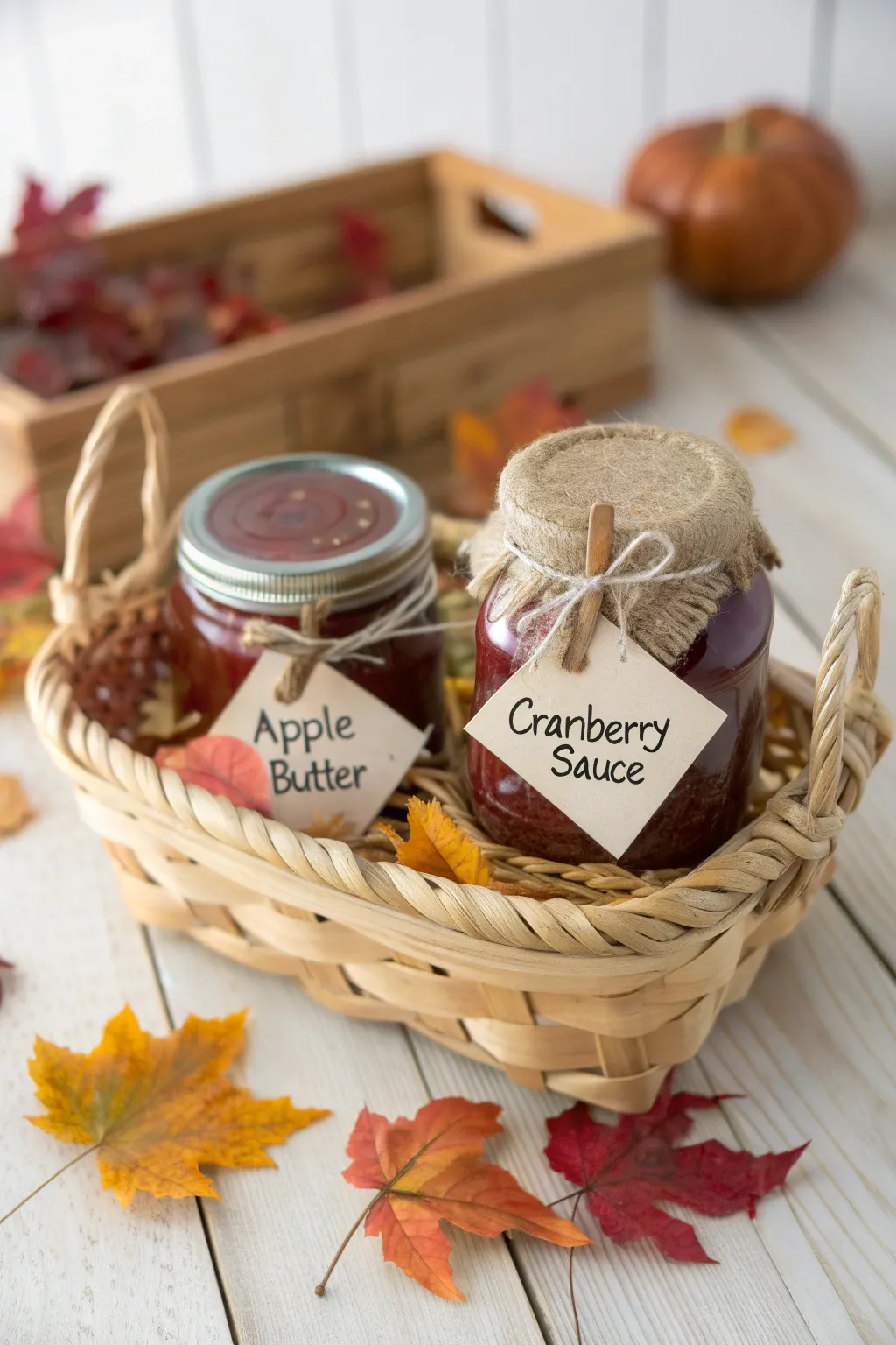 Celebrate the season with a homemade jam gift basket—crafted with love and autumn's finest flavors. 🍂🍏