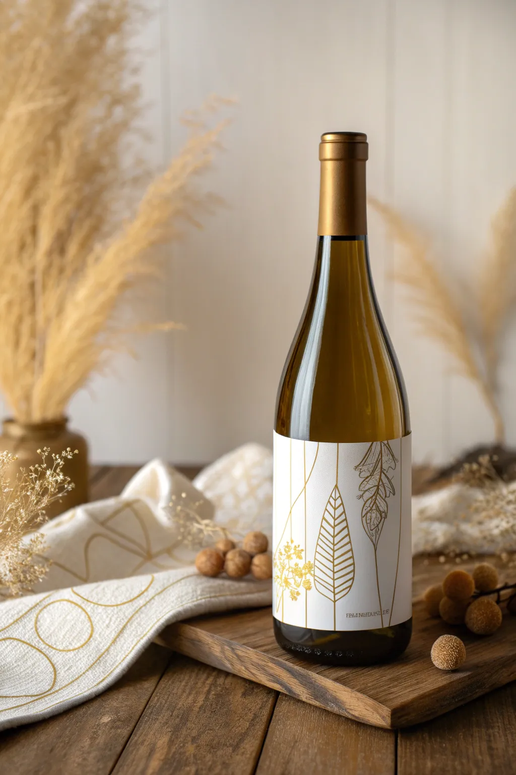 Elevate your homemade wine with a touch of gold – the perfect blend of luxury and simplicity.