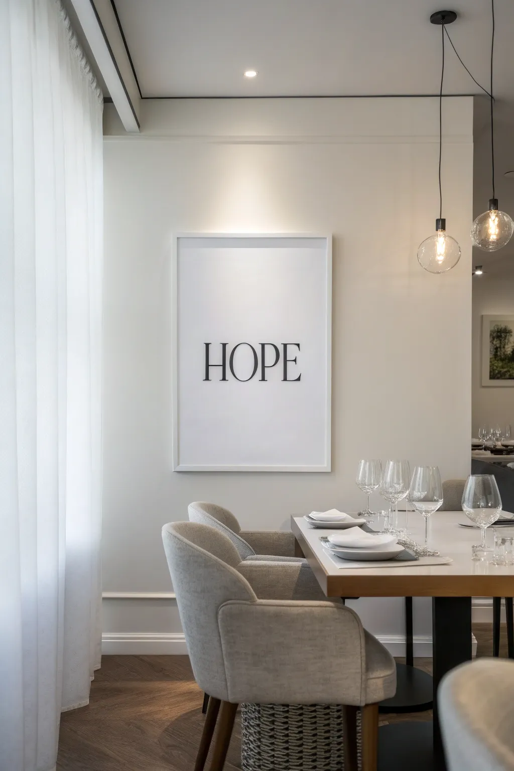 Minimalist elegance with a powerful message.