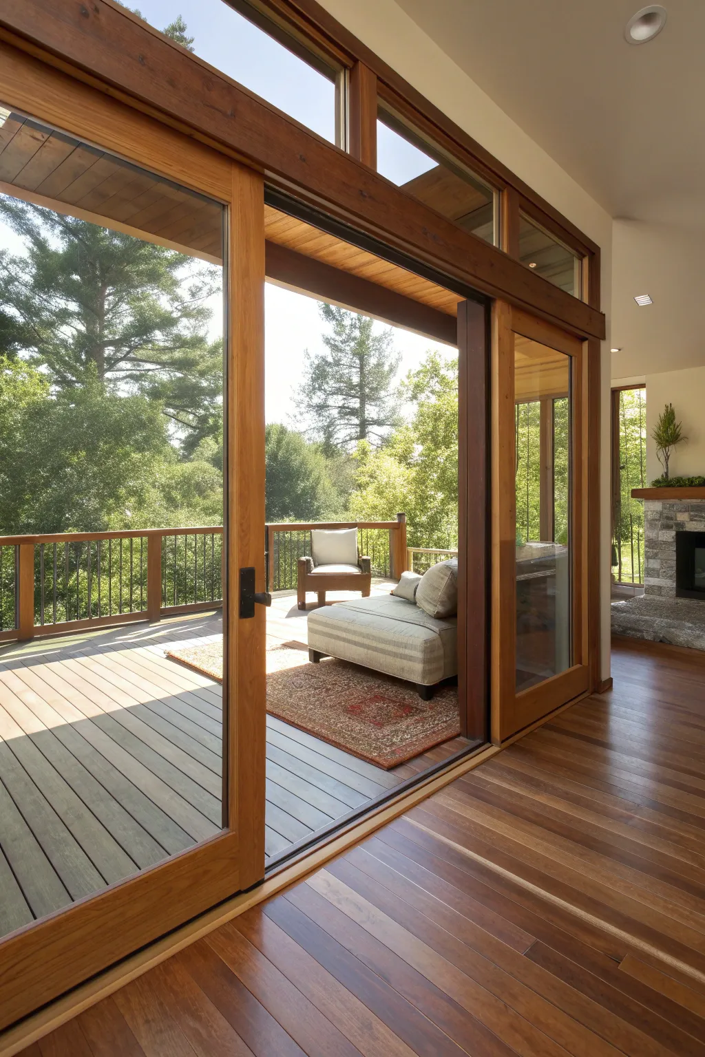 Experience the seamless indoor-outdoor connection with expertly crafted woodwork.