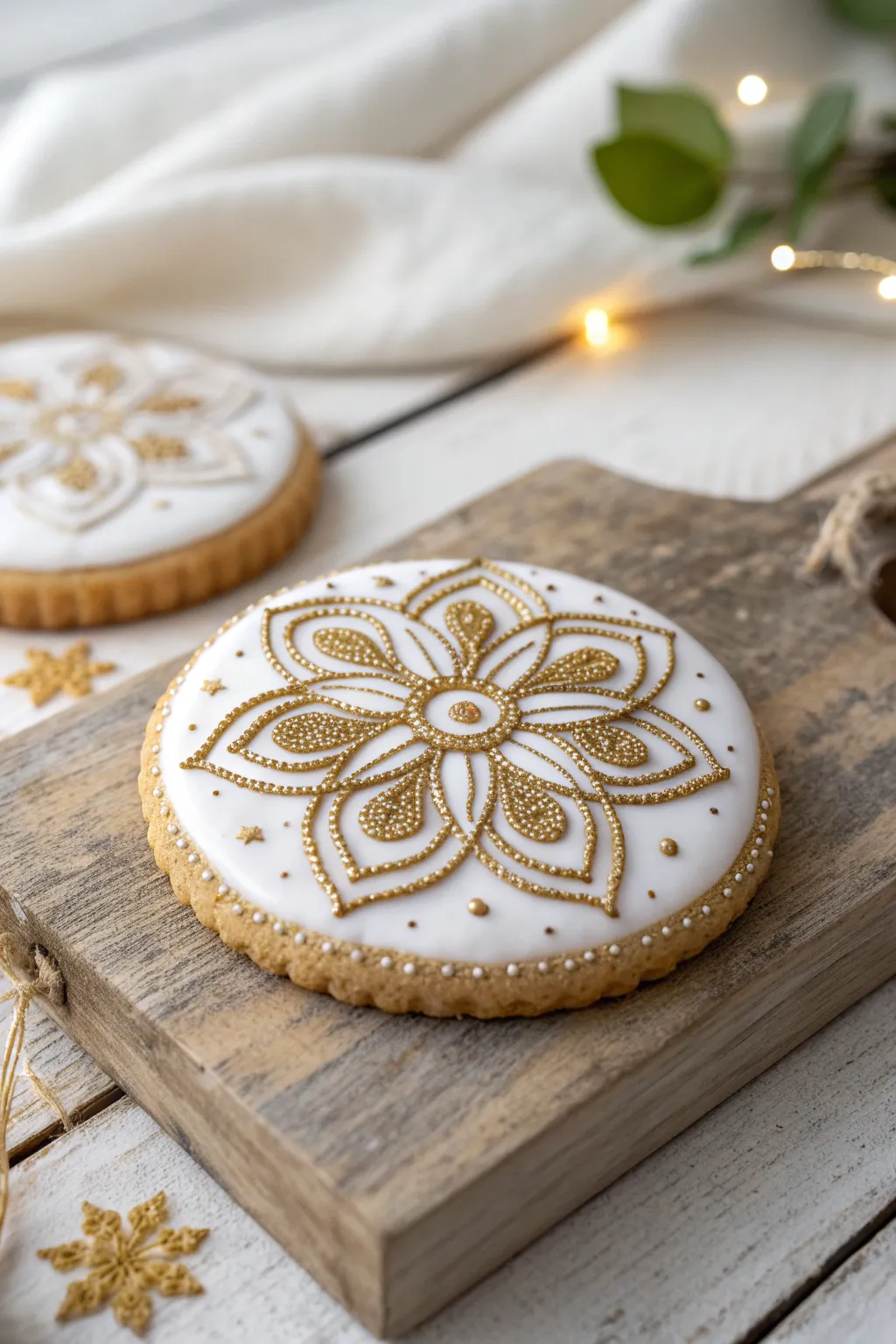 Elevate your cookie game with stunning metallic accents that add a touch of elegance and charm.