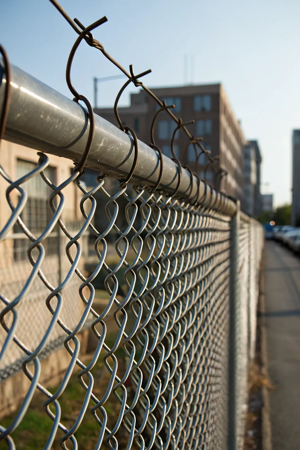 Elevate your security with expertly crafted angled extensions for your chain link fence.