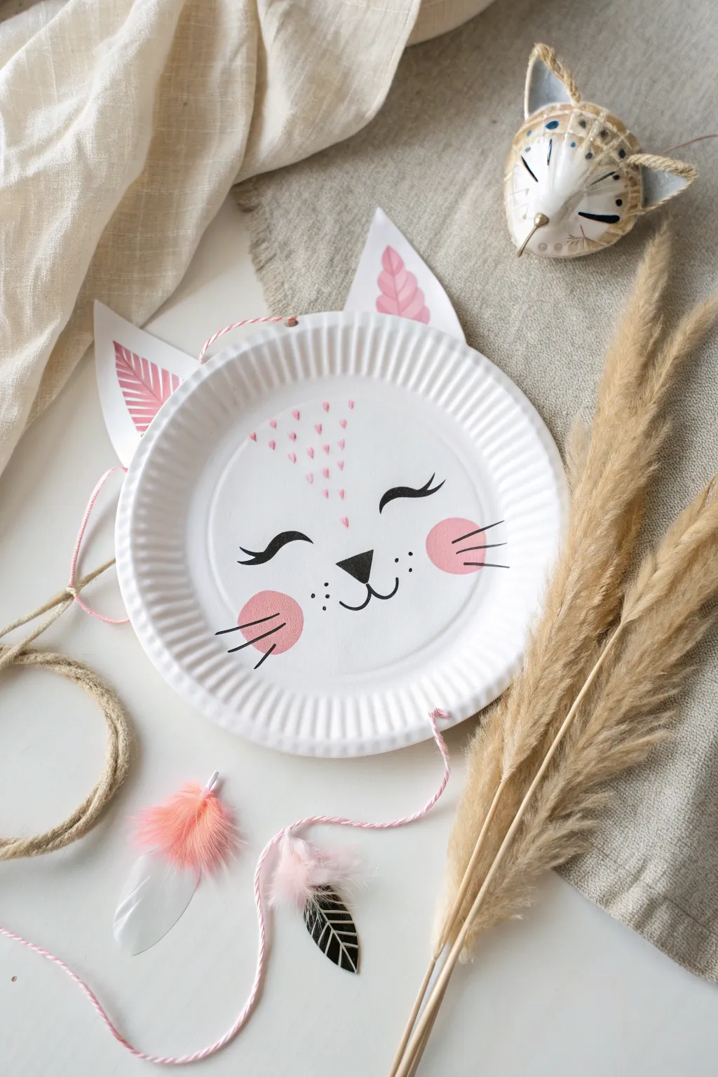 Unleash creativity with these charming paper plate animal masks, perfect for a playful afternoon crafting session!