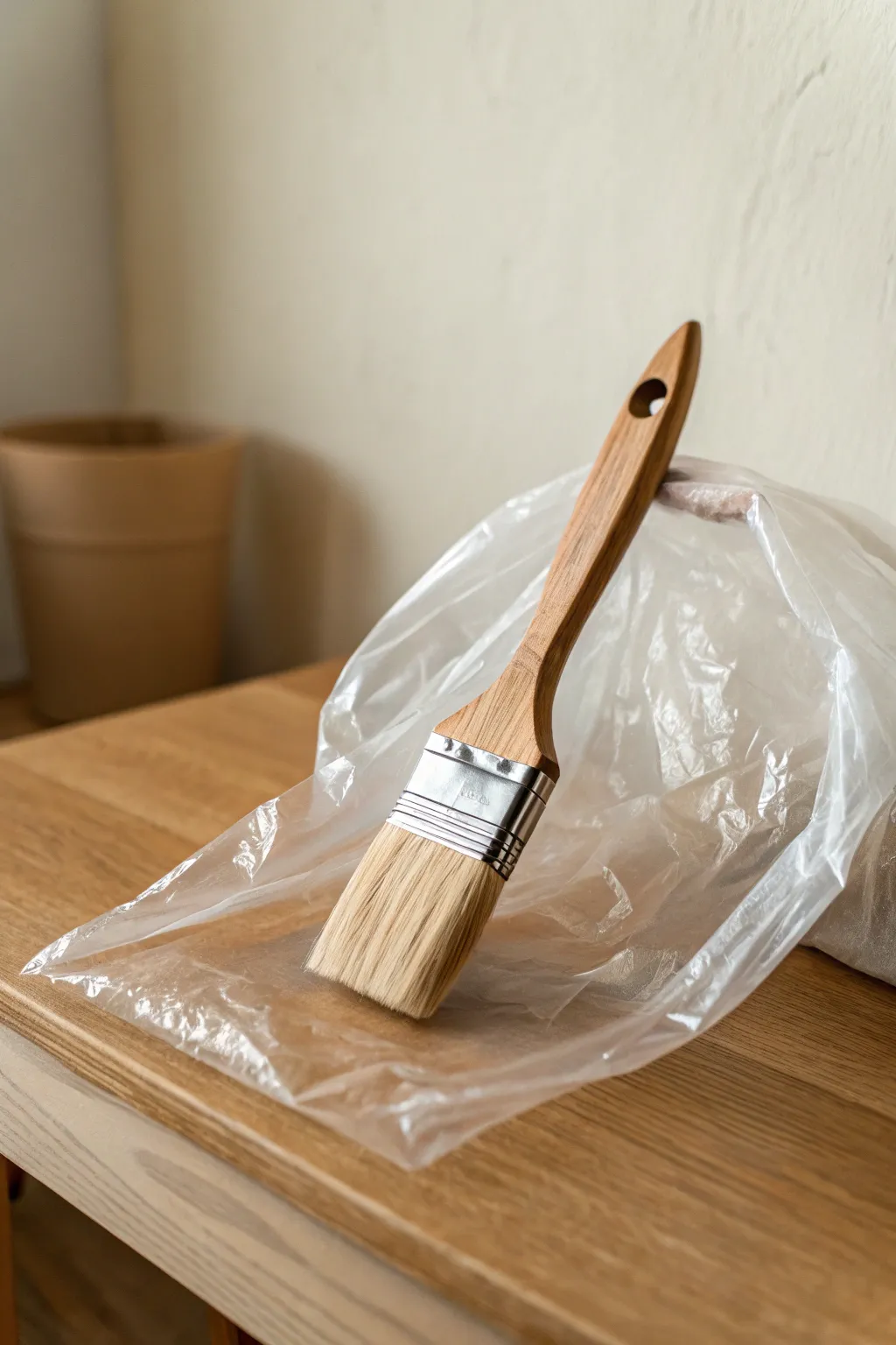 Embrace simplicity with this creative paintbrush protector hack! 🌿✨