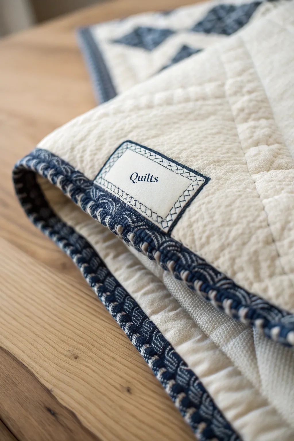 Elevate your quilt with a beautifully embroidered border label that speaks to your artistic soul.