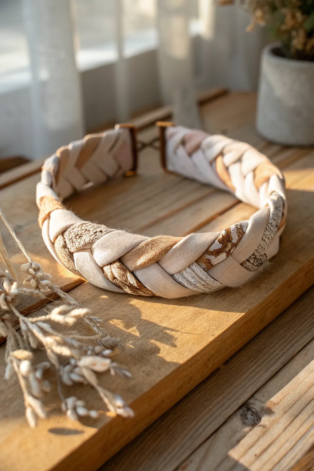 Elevate your style with an effortlessly chic, upcycled headband—where craftsmanship meets minimalist elegance.