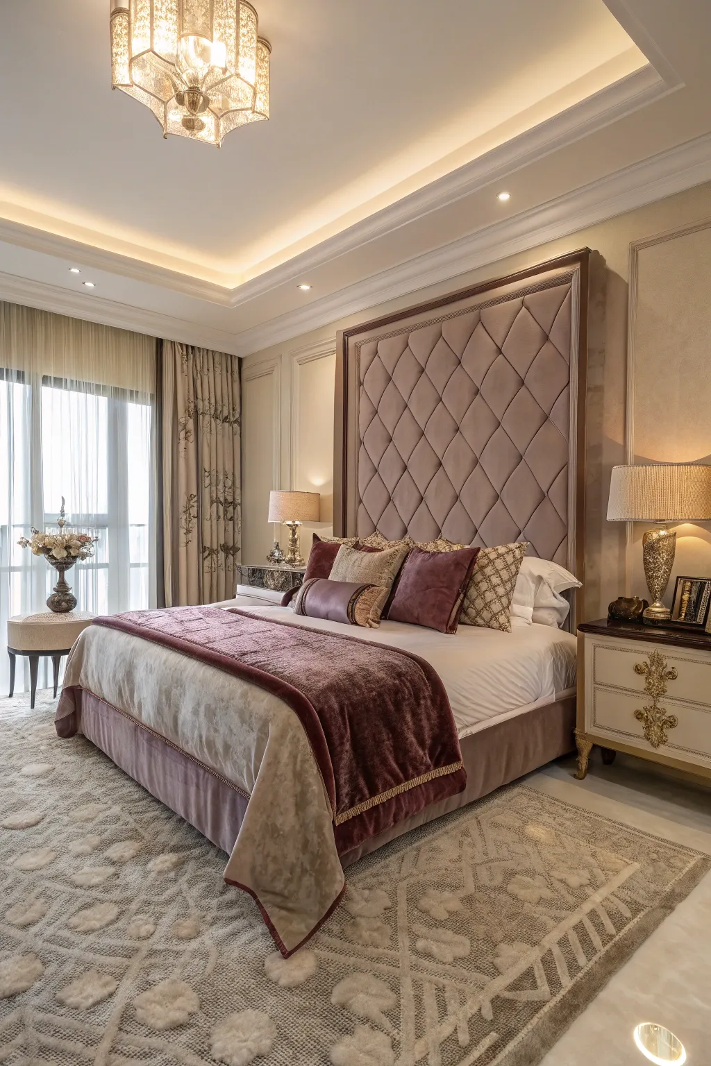 Textured bedding adds depth and luxury to your sleeping space.
