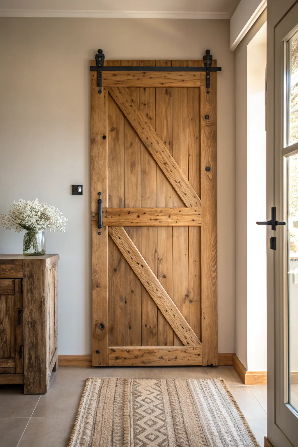 Transform your space with rustic wood planks for a cozy, minimalist charm.