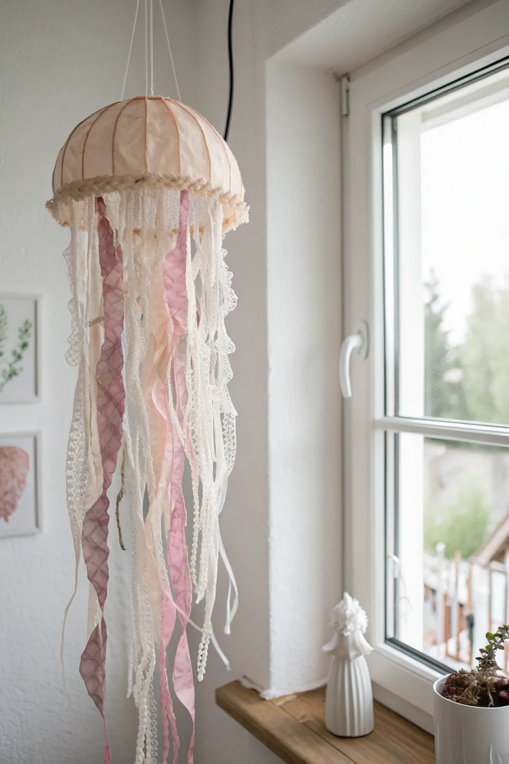 Dive into creativity with this beautiful mixed-media jellyfish art, where simplicity meets artistic flair.