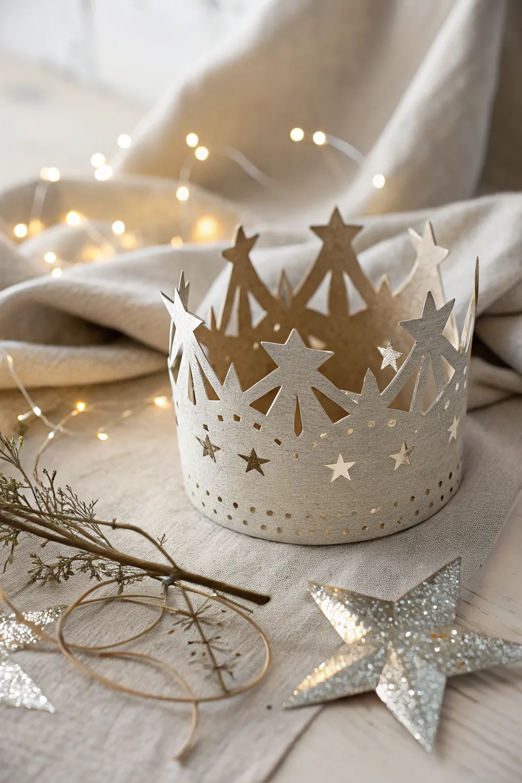 Craft your own heavenly crown of stars and celebrate the divine simplicity of Jesus's kingdom.