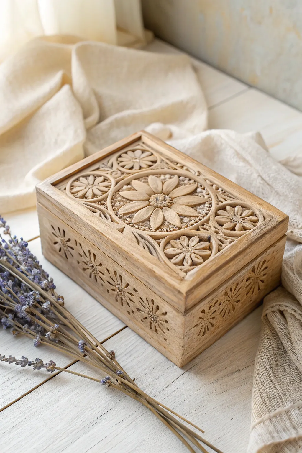 Elevate your storage with the timeless elegance of carved details. Discover the beauty in simplicity.