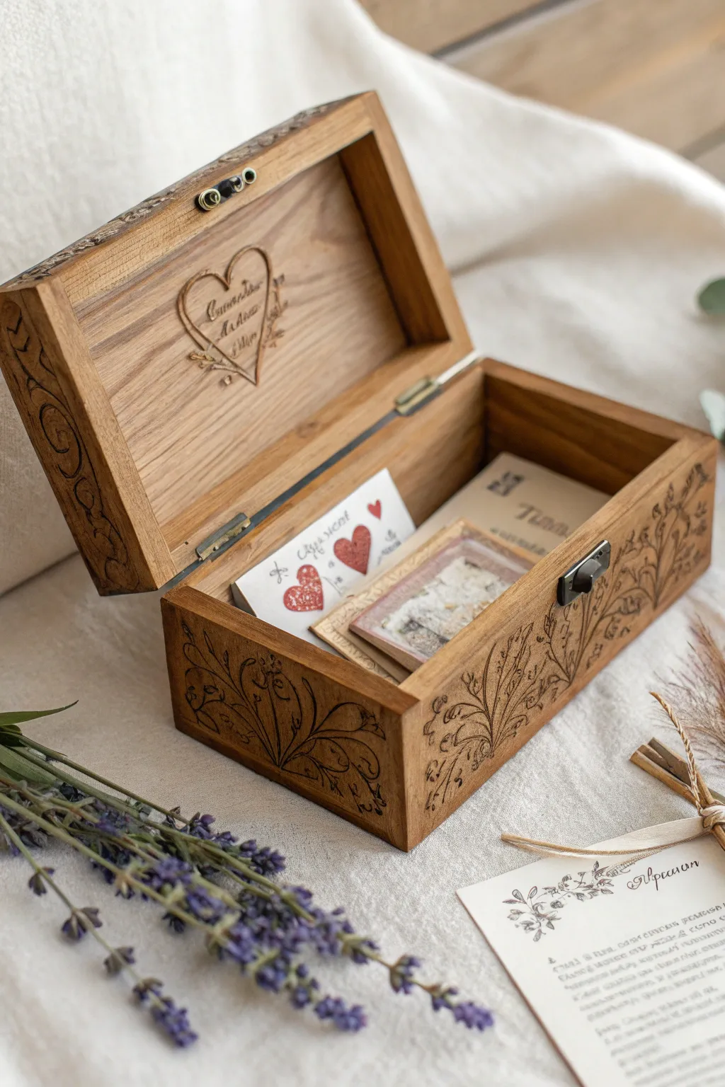 Cherish every moment with a custom engraved keepsake box, perfect for holding life's precious memories.