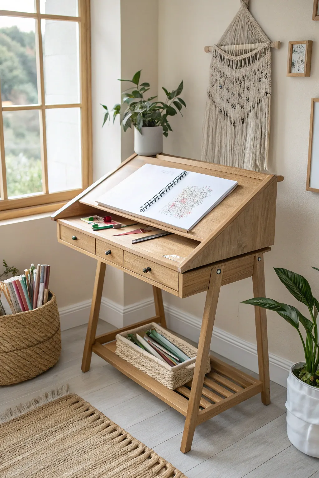 Inspire creativity and learning with this elegant convertible desk-to-easel, perfect for little dreamers!