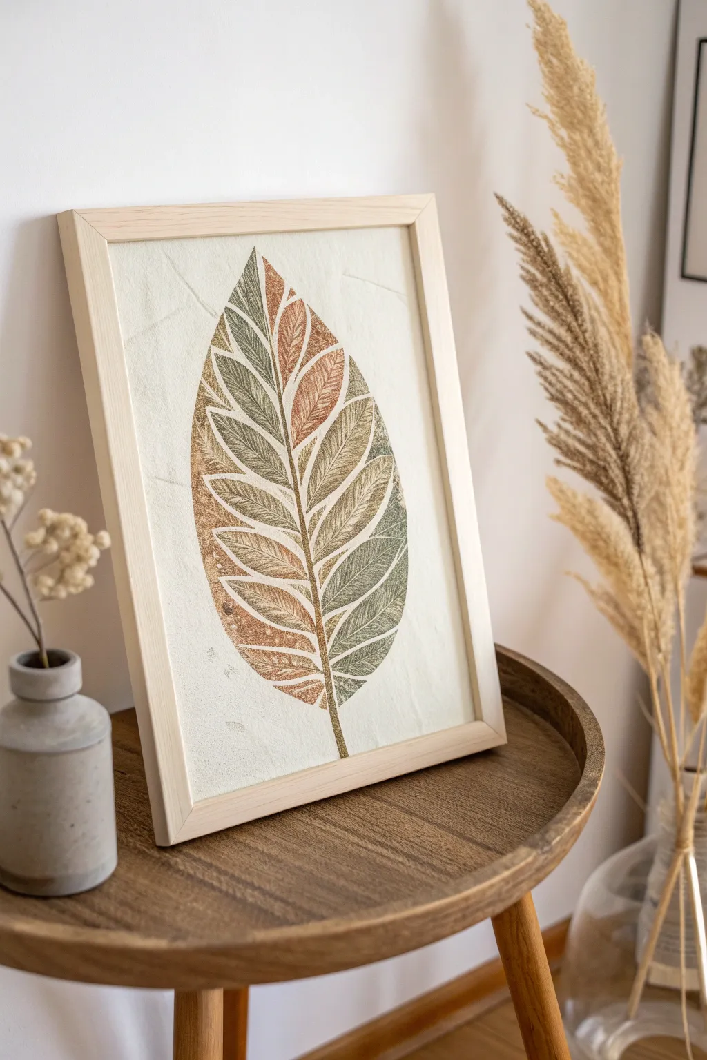 Embrace simplicity and natural beauty with abstract leaf designs that speak to the artist within.