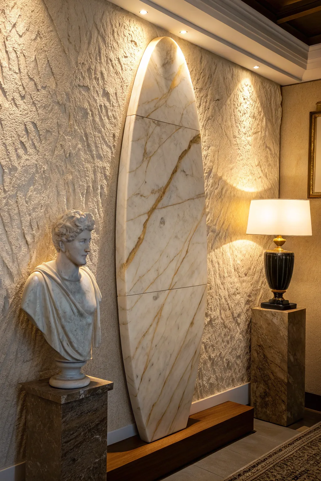 Transform your space with a stunning marble art piece that’s sure to spark conversation.