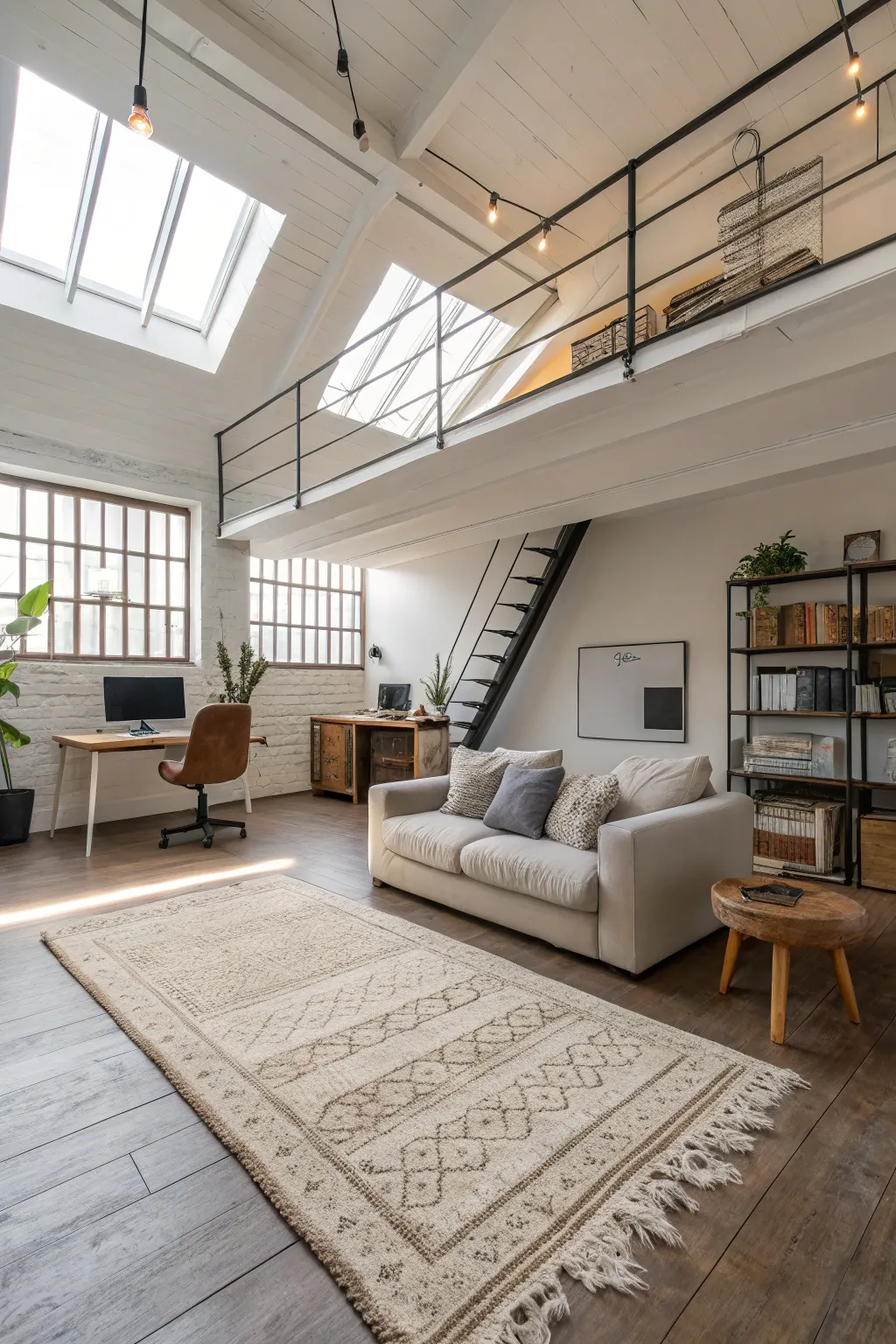 Functional spaces are key in a loft.