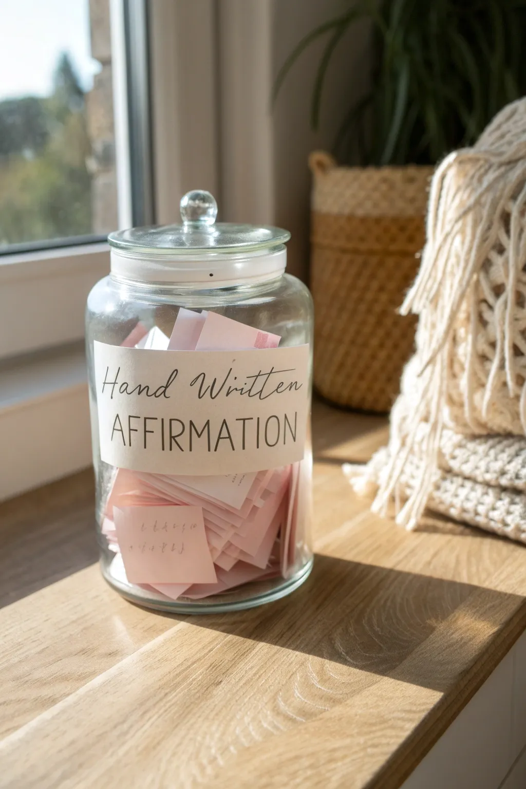 A Jar of Affirmations: A simple yet powerful reminder of strength and brilliance.