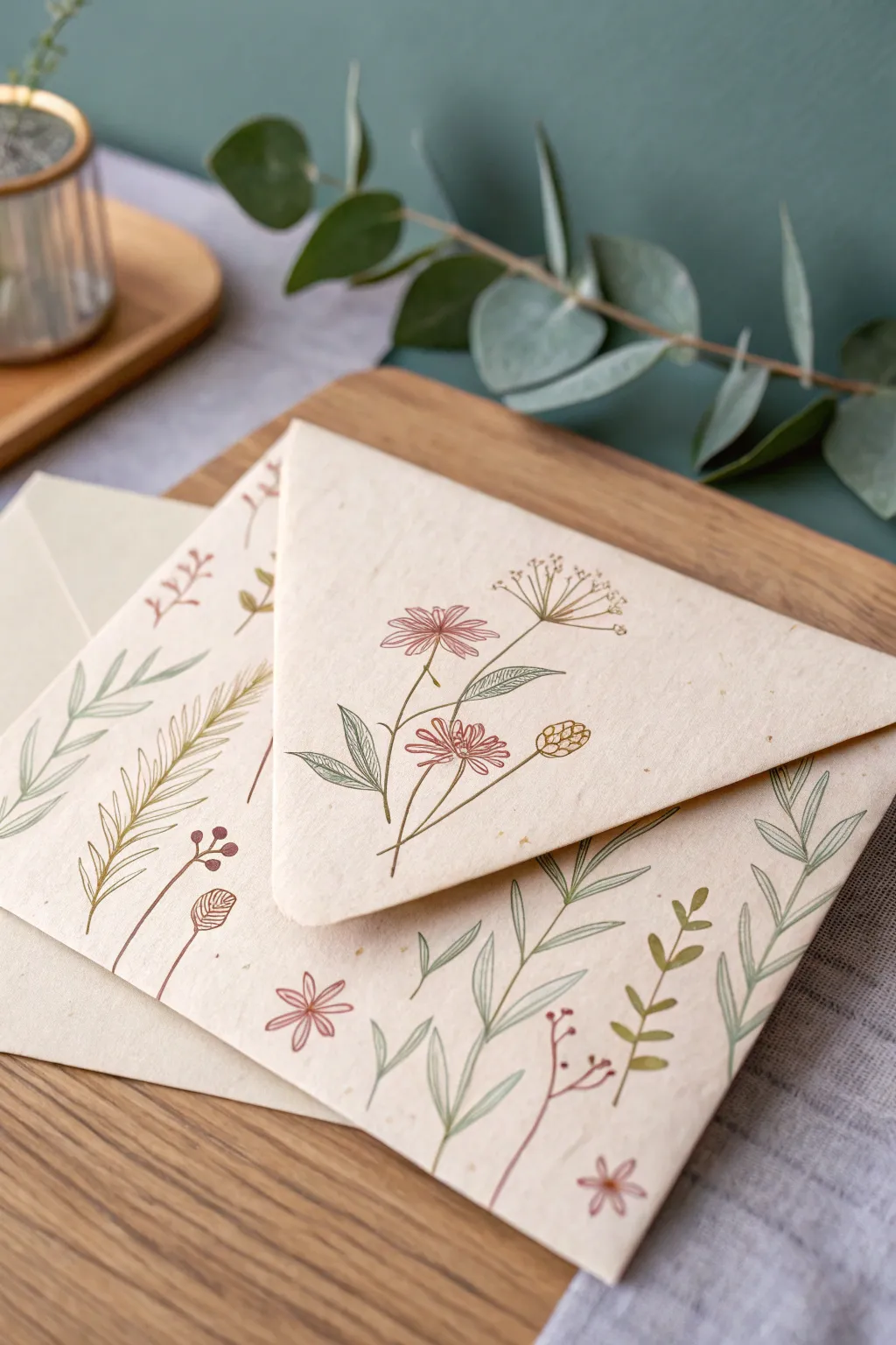Add a personal touch with themed envelopes that speak from the heart.