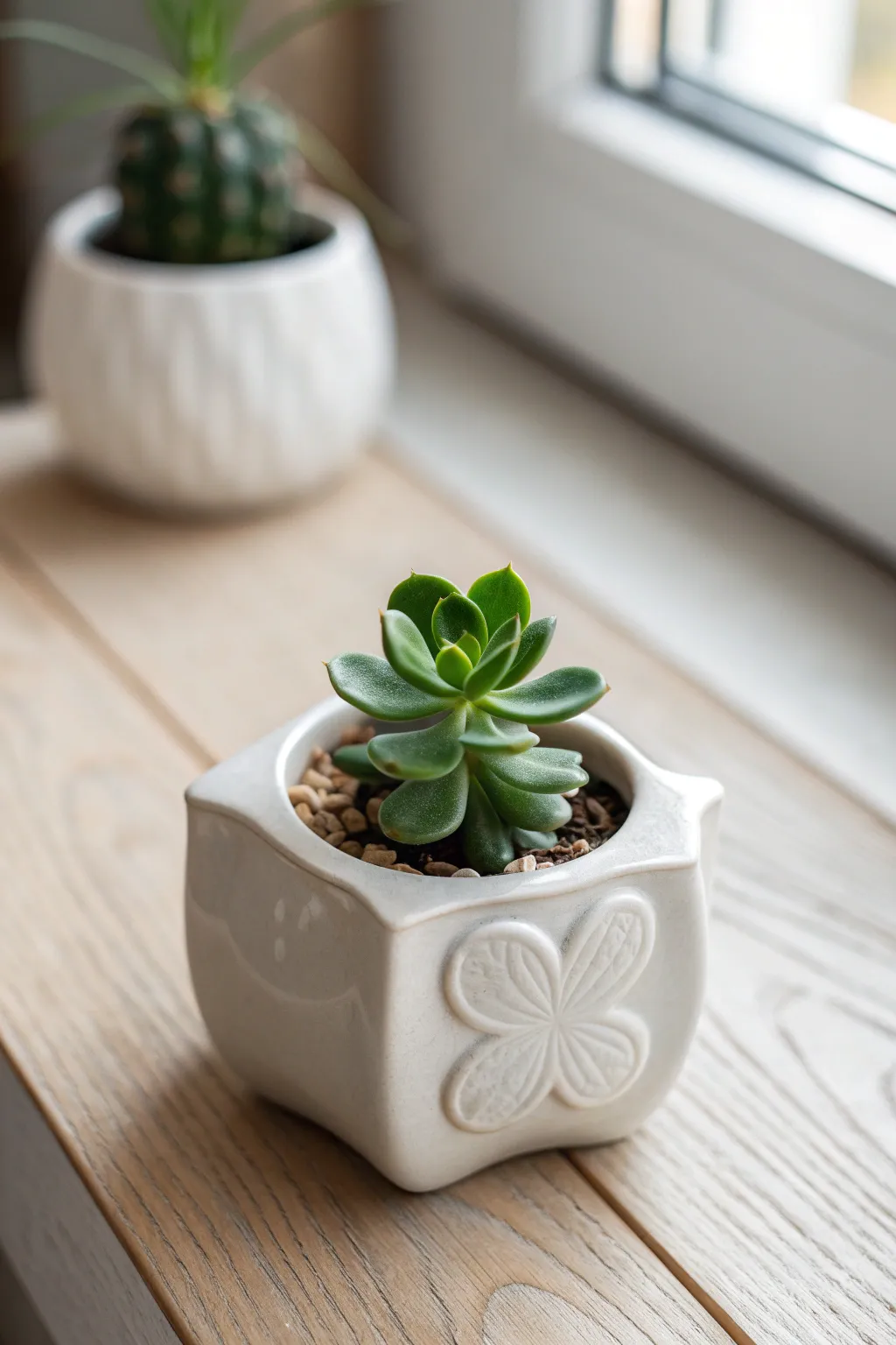 Embrace the charm of nature with a touch of green elegance on your desk. Perfect for a March pick-me-up!