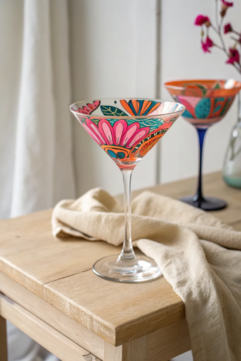 Sip in Style: Elevate your cocktail experience with a splash of bold colors. #ColorfulCraftsmanship