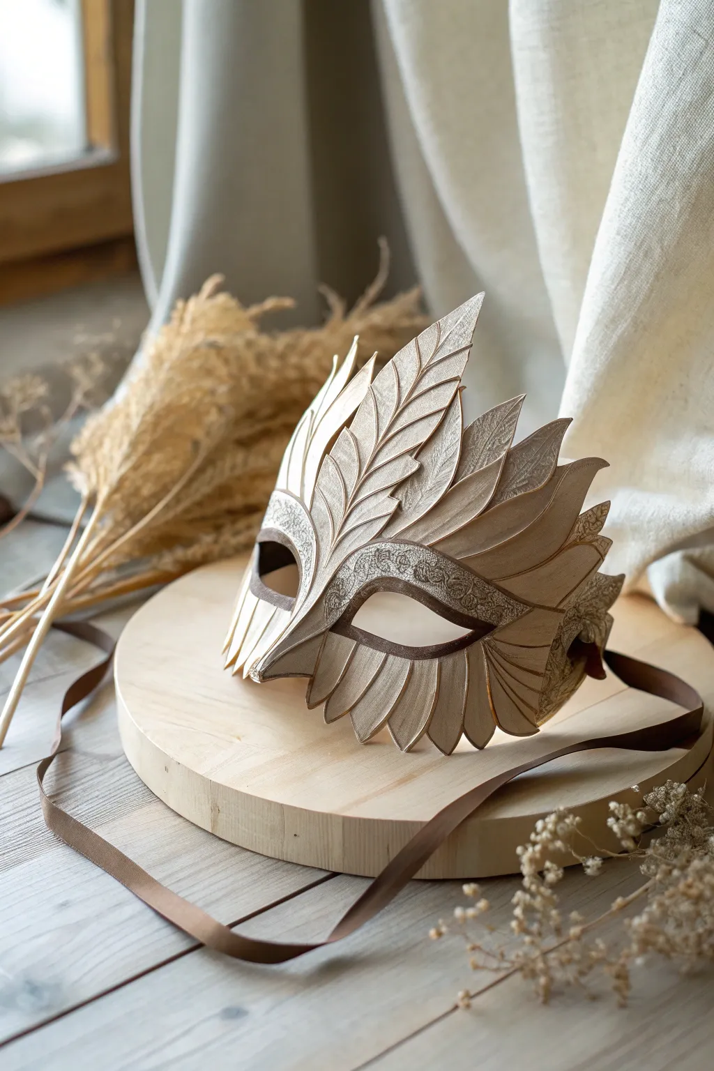 Unleash your creativity with these elegant DIY paper mask templates—where simplicity meets natural beauty.