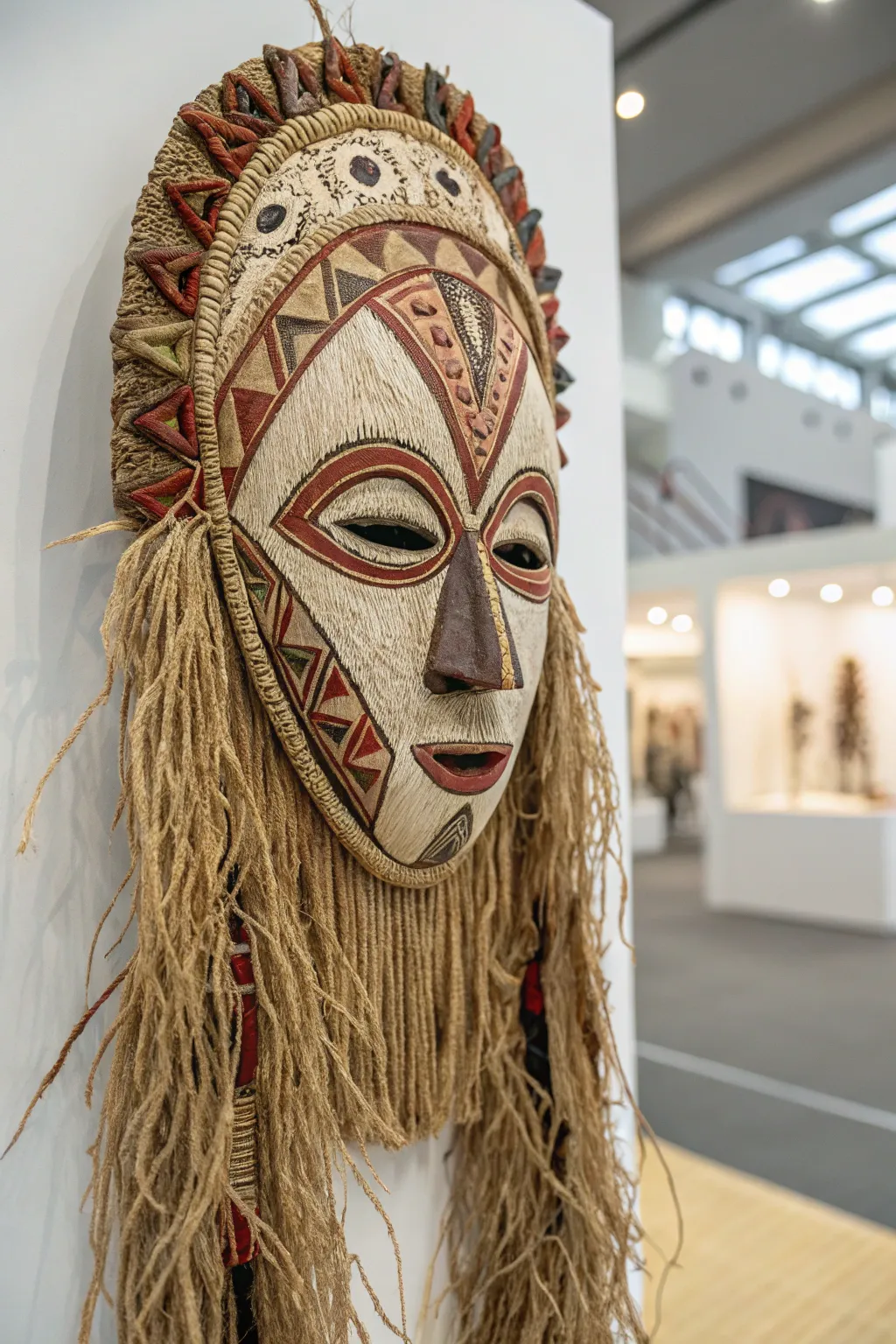 Embrace the elegance of tradition with this stunning cultural festival mask, a perfect blend of simplicity and artistry.
