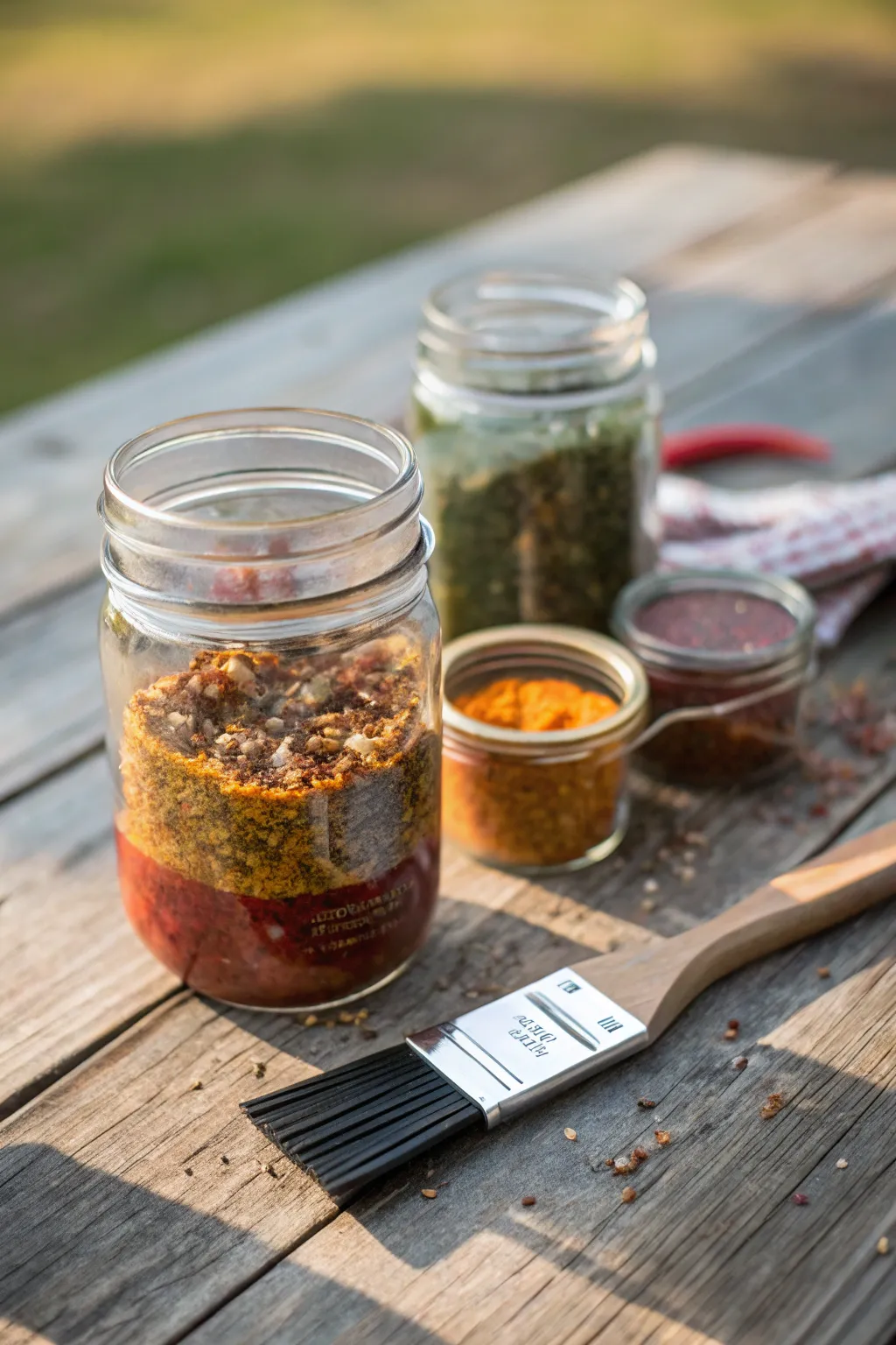 Elevate your BBQ game with this artisan-crafted spice jar.