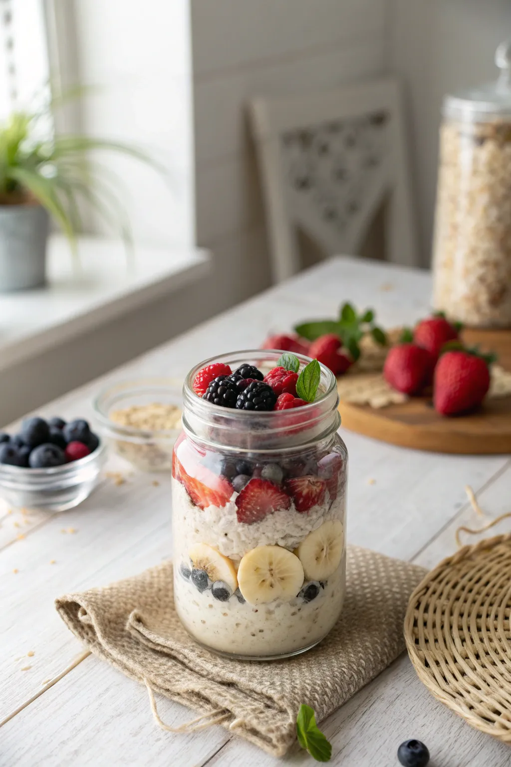 Start your day with a touch of elegance and simplicity - Breakfast in a Jar.