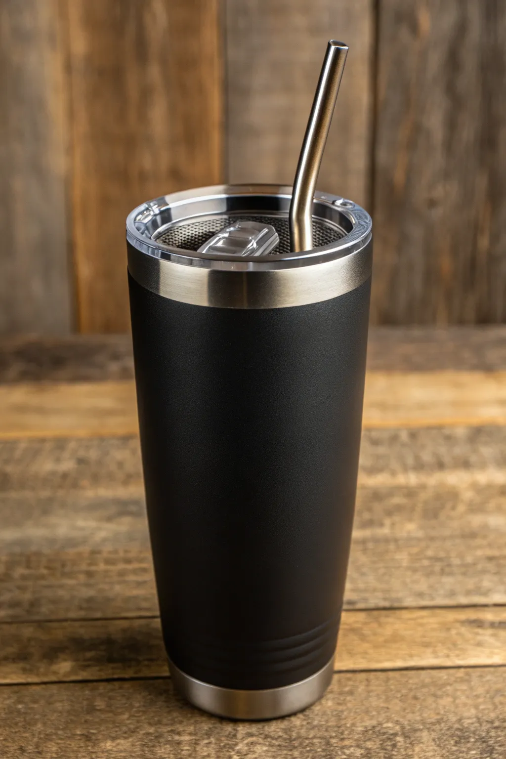 Elevate your on-the-go beverage experience with this sleek tumbler, designed for the modern man.