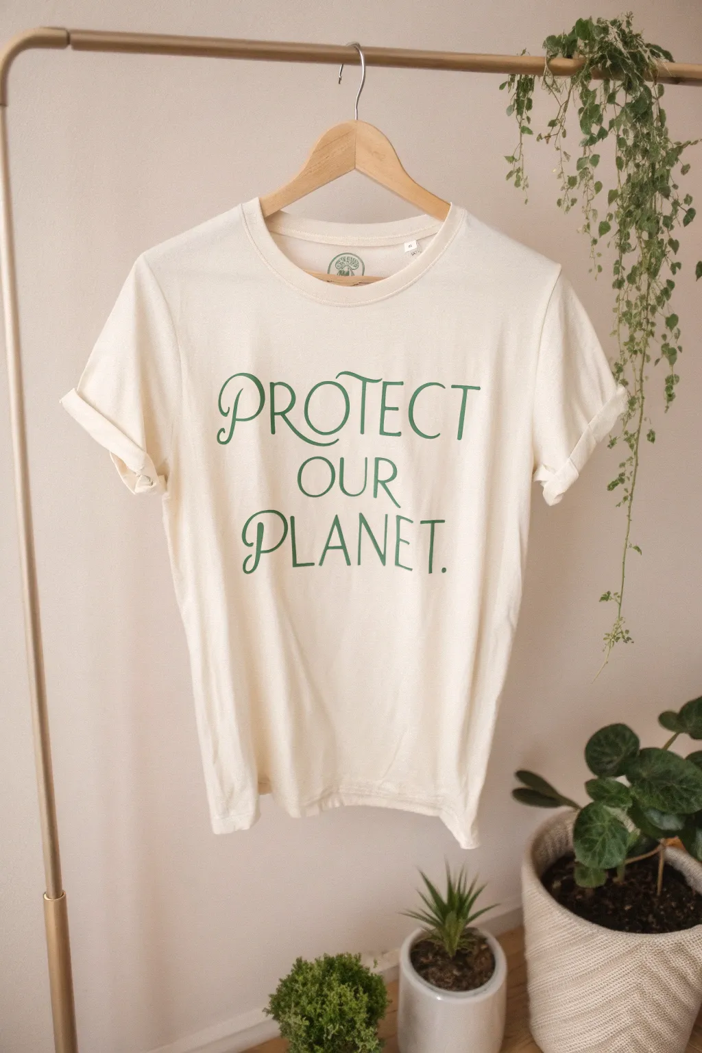 Wear your values with style: 'Protect Our Planet' eco-friendly tee.